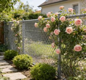 Panneau de clôture en treillis métallique galvanisé et acier inoxydable, enduit de plastique, personnalisé, durable, pour la sécurité des jardins - Product Image 1