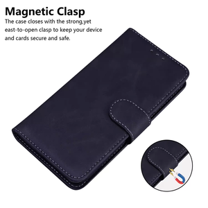 Funda de teléfono de cuero con diseño magnético de PU para <span class=keywords><strong>iPhone</strong></span> 17 Pro Max 16 E 15 Plus 13 Mini 14 11 12, funda para monedero, Tarjetero con tapa - Product Image 4