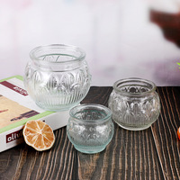 Prêt à expédier clair ananas Unique bougie bocaux base en verre avec capuchon en aluminium Caractéristique recyclable