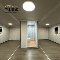 Maisons conteneurs préfabriquées de luxe extensibles en panneaux sandwich avec 2 chambres, design moderne pour usage hôtelier, à vendre