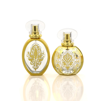 Bouteille de parfum irrégulière 50ml Unique personnaliser vaporisateur bouteille de parfum en verre vide de luxe avec boîte