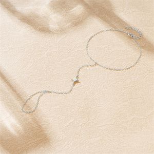 กำไลดอกไม้รูปดาวแปดแฉกขายดี แหวนนิ้วดีไซน์หรูหรา - Product Image 2