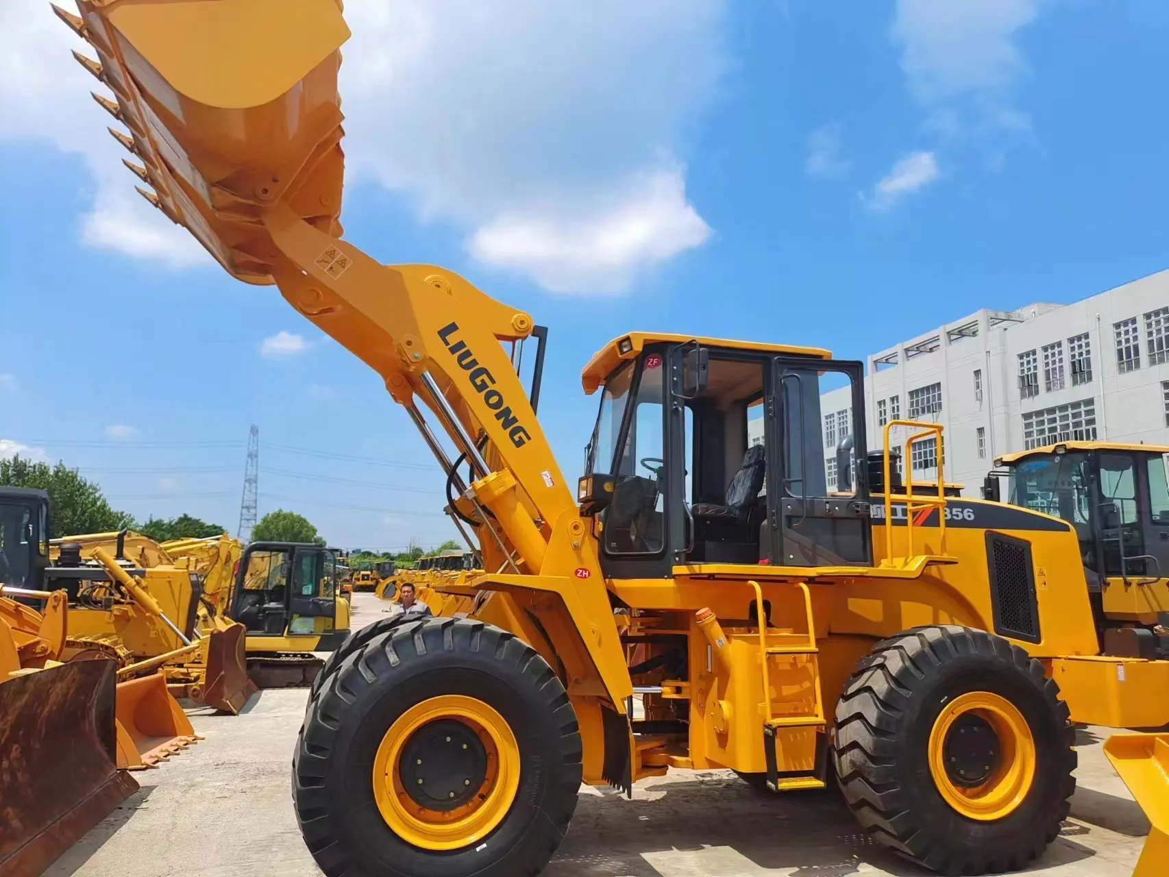 Kasutatud LiuGong 50 856 855 laadur Long arm labidad Wheeled 5 ton loader