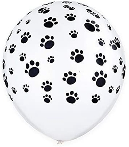 Vendita calda 12 pollici bianco <span class=keywords><strong>cane</strong></span> zampa palloncini in lattice cucciolo impronte mongolfiera <span class=keywords><strong>per</strong></span> la decorazione della festa di buon compleanno dell'animale domestico - Product Image 3