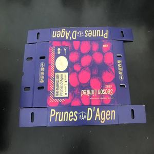 Caja de embalaje de cartón corrugado para manzanas, kiwis, dragón, frutas, verduras, <span class=keywords><strong>naranjas</strong></span> para embalaje de alimentos, diseño en relieve para piensos - Product Image 2