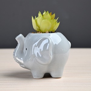 MSH Yenilikçi Fil Şeklinde Sukulent Saksısı Ev Balkon Bahçesi İçin Hayvan Tasarımlı - Product Image 4