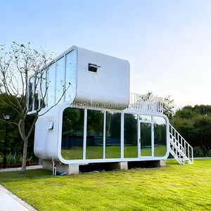 Cabaña Dúplex de Lujo Tipo Apple, Casa Prefabricada de 2 Pisos, Villa Modular Móvil con Terraza en el Techo para Resort y Propiedad Privada - Product Image 1