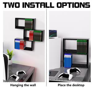 Tour de stockage de jeu multifonctionnelle ABS durable pour /// pour support de stockage de CD/DVD/contrôleur noir - Product Image 5