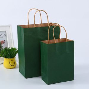 ถุงกระดาษคราฟท์สีขาวน้ำตาลพิมพ์โลโก้ตามสั่ง พร้อมหูหิ้ว สำหรับใส่ของขวัญหรือสินค้า - Product Image 6