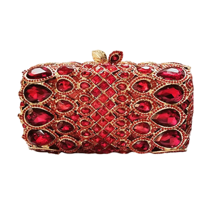 Brilliant Droplet Crystals Evening Bag for Women Rhinestones Clutch <b>Purse</b> Chain Handbag for Night Out Sexy Dress - Product Image 5