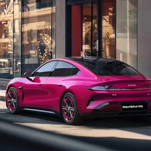 WRAPMASTER 1.52*17m PET Support Brillant <span class=keywords><strong>Magenta</strong></span> Rouge Vinyle Wrap Adhésif Décoration Extérieure Enveloppe <span class=keywords><strong>de</strong></span> Voiture Complète - Product Image 2