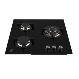 Estufa de Gas de Vidrio de 3 Quemadores de Alta Eficiencia Ksun, Ahorro de Energía, Duradera, Resistente al Agua, para Uso en Autocaravanas y Hoteles, 1 Año de Garantía - Product Image 1