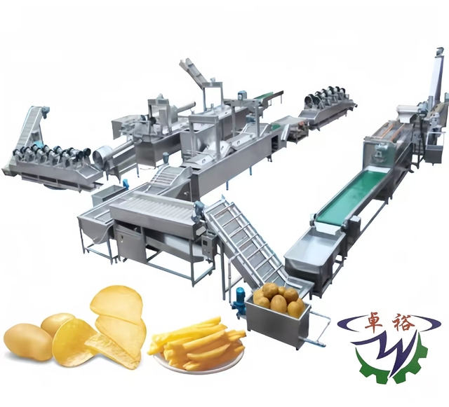 New Fully Automatic Big Capacity High Efficiency Potato and Vegetable Chips Production Line with Food Grade Stainless Steel