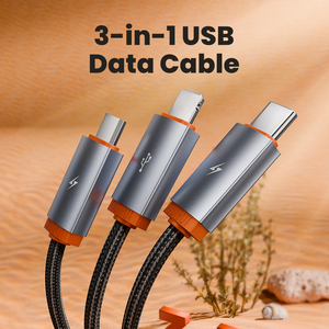Toocki universale 3 In 1 cavo Multi Usb <span class=keywords><strong>caricatore</strong></span> rapido tipo C Multi-lunghezza cavo di ricarica <span class=keywords><strong>veloce</strong></span> Super <span class=keywords><strong>veloce</strong></span> per <span class=keywords><strong>Iphone</strong></span> Micro tipo C - Product Image 2