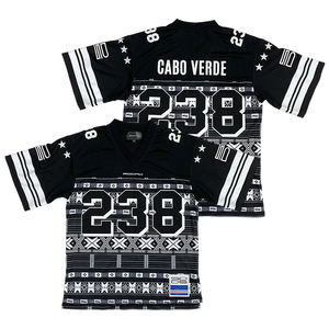 Tùy chỉnh bóng đá mỹ Jersey thăng hoa in ấn thiết kế thêu số thời trang dạo phố người hâm mộ Phong cách Lưới Boxy Áo sơ mi - Product Image 1