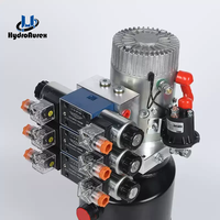 Unit Tenaga Hidrolik DC Multi-Spool Pompa Power Pack Katup Kontrol Solenoid Unit Tenaga Pompa Ganda