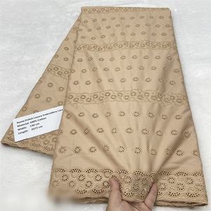 Tela de Encaje Africana al por Mayor, Alta Calidad de Dubái, Algodón Seco Nigeriano para Hombre - Product Image 4