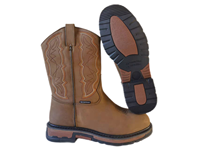 Bottes de cow-boy imperméables à embout d'acier, chaussures de sécurité industrielles pour hommes, chaussures de travail de protection EH, bottes de travail de construction, bottes western