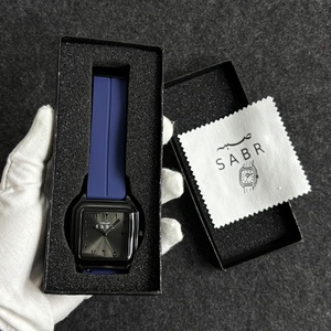 SABR Men's Fashion Business Watch Arabic Numerals Quartz Watch Men's Leisure Sports Alloy Case Silicone Strap Watch - Product Image 3