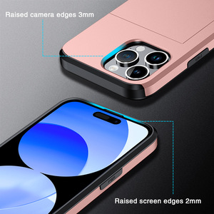 Fundas de teléfono con tarjetero Ranura Bolsillo Duro a prueba de golpes Funda de teléfono móvil para 1 funda de teléfono - Product Image 4