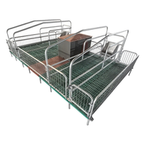 Cage de maternité pour truies, nouvelle cage de mise bas pour truies, enclos de nurserie porcine, cages d'élevage en acier galvanisé de marque Hainiu, personnalisables, 450 kg