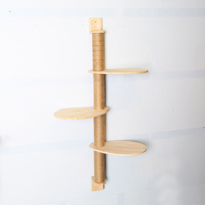 Support mural DIY <span class=keywords><strong>pour</strong></span> <span class=keywords><strong>chat</strong></span>, personnalisable, en bois massif, avec nid mural, plateforme de saut et capsule spatiale, <span class=keywords><strong>pour</strong></span> usage domestique et café <span class=keywords><strong>pour</strong></span> chats - Product Image 4