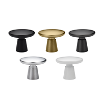 Poignées de meubles rondes en alliage d'aluminium, style minimaliste moderne, pour armoire, tiroir et commode