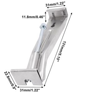 Nhanh chóng vít 5 "6'' 7 ''8'' cao cấp ẩn mưa máng xối khung móc treo với vít Clip - Product Image 2