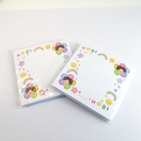Bloc-notes autocollants Kawaii avec colle personnalisée