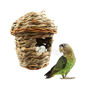 قفص طيور صناعية G-BH005 بمظهر طبيعي يعزز الدفء داخل بيت حمامة الطيور الصناعية الحمراء الببغاء أقفاص صغيرة للحيوانات - Product Image 6