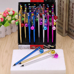 Factory Custom Black Wood HB With Cute Small Bell Pendant Kawaii Gift <b>Pencil</b> - Product Image 2