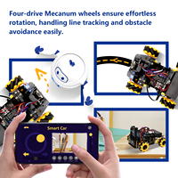 Kit de voiture robot intelligente programmable Robotlinking ESP32 IoT avec roues, évitement d'obstacles, suivi et codage Scratch pour Arduino