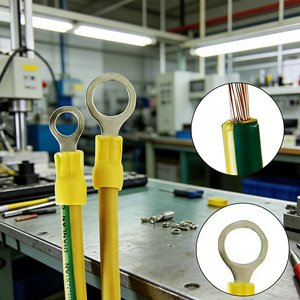 Elektrik Panoları, Güneş Enerjisi Sistemleri ve Ekipman Topraklaması için Önceden Sıkıştırılmış Halka Terminalli Sarı-Yeşil İzoleli Topraklama Kablosu - Product Image 4