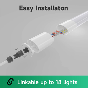 Lámpara LED Tri-Proof IP65 Impermeable de 4 Pies, 36W, 120LM/W, Sin Parpadeo, de Policarbonato con Sensor de Microondas - Product Image 3