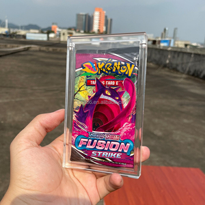 pour booster pack <span class=keywords><strong>Pokémon</strong></span> en acrylique transparent avec couvercle magnétique personnalisé de qualité supérieure - Product Image 4