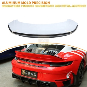 สปอยเลอร์หลังคาร์บอนไฟเบอร์แห้ง สำหรับ Porsche 911 992 รุ่น <span class=keywords><strong>Rt900</strong></span> BB Style ปีกหลังทรง Ducktail อุปกรณ์ตกแต่งรถยนต์ - Product Image 4