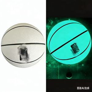 Ballon de basket lumineux fluorescent qui brille dans le noir, cadeau d'anniversaire, ballon de rue hygroscopique luminescent - Product Image 6