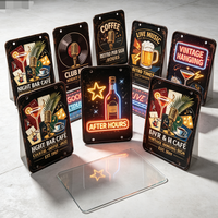 Rustikales Vintage-Blechschild Bier Metallposter Plakette Individuelle Wanddekoration für Männerhöhle Bar Pub Club Großhandel Maßanfertigung