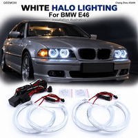 Anneaux halo LED Angel Eyes pour BMW Série 3 E46 1998-2005, feux de jour SMD ultra lumineux, kit de rétrofit pour phares