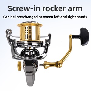 Bobine <span class=keywords><strong>de</strong></span> pêche spinning tout métal Billings, rapport <span class=keywords><strong>de</strong></span> transmission 4.8:1, descente lente, lancer longue distance, utilisation gaucher, frein 20kg, pour la pêche en mer, en rivière et à la <span class=keywords><strong>carpe</strong></span> - Product Image 2