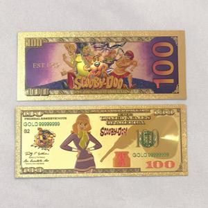 Scooby Doo 6 Designs Billet de banque commémoratif en feuille d'or, Carte de collection en feuille d'or à thème dessin animé - Product Image 4