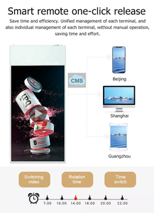 Sexy 43 49 55 dọc hai Mặt hiển thị Mall Trần hiển thị kỹ thuật số biển trong nhà siêu mỏng cửa sổ <span class=keywords><strong>LCD</strong></span> Máy nghe nhạc quảng cáo - Product Image 5