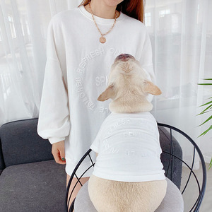 2023 Hot Sale Designer Matching <strong>Dog</strong> and Human Clothes Wholesale <strong>Dog</strong> Clothes Embroidery <strong>t</strong> <strong>Shirt</strong> Sweater <strong>for</strong> Puppy <strong>Dogs</strong> Cats - Product Image 3