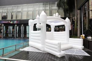 Unisex bianco casa di rimbalzo di nozze gonfiabile che salta <span class=keywords><strong>castello</strong></span> gonfiabile 1 pezzo MOQ - Product Image 3