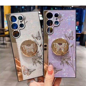 Funda de teléfono con soporte de mariposa de diamante para Samsung S20 S21 S22 S23 S24 Note20 Plus Ultra A23 A24 <span class=keywords><strong>A32</strong></span> A34 A35 A42 A52 A53 A54 <span class=keywords><strong>A72</strong></span> - Product Image 1