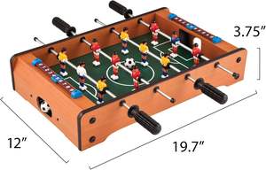 Mesa de fútbol de Interior de MDF marrón clásico de <span class=keywords><strong>20</strong></span> pulgadas, entretenimiento divertido para niños y jugadores de piscina para jugadores de futbolín - Product Image 6