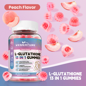 Private Label Hautaufhellende L-Glutathion 13-in-1 Gummibärchen Multivitamin-Nahrungsergänzung Glutathion-Gummis mit Kollagen - Product Image 1