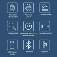 Tuya Wifi cerradura remota Control electrónico Digital puerta corredera de vidrio cerradura inteligente llave de tarjeta huella digital cerradura de puerta de vidrio inteligente