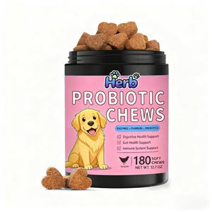 ODM/OEM Etiqueta Privada, Probióticos de Aceite de Pescado en Tabletas Masticables, Absorción Rápida, Vitaminas E, Minerales, Salud Articular, Perros de Raza Grande, Inmunidad - Product Image 1