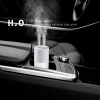 Humidificateur ultrasonique à double brume, portable, à batterie, en plastique, à faible bruit, grande capacité, avec lumière nocturne, logo personnalisé ODM/OEM